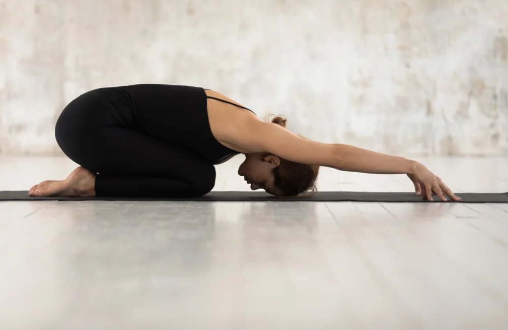 Child's crouching pose